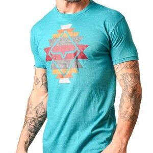 Kimes Ranch T-shirt Short Sleeve NEW with Tags Mens Sz XL  Aztec Layers Teal